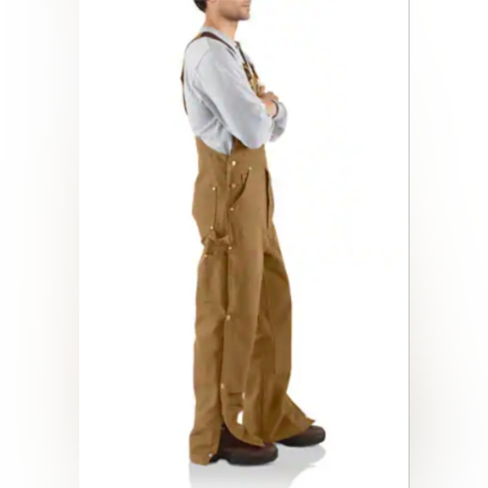 Carhartt Men's Firm Duck Bib Overall Size 32x30 - Picture 3 of 9